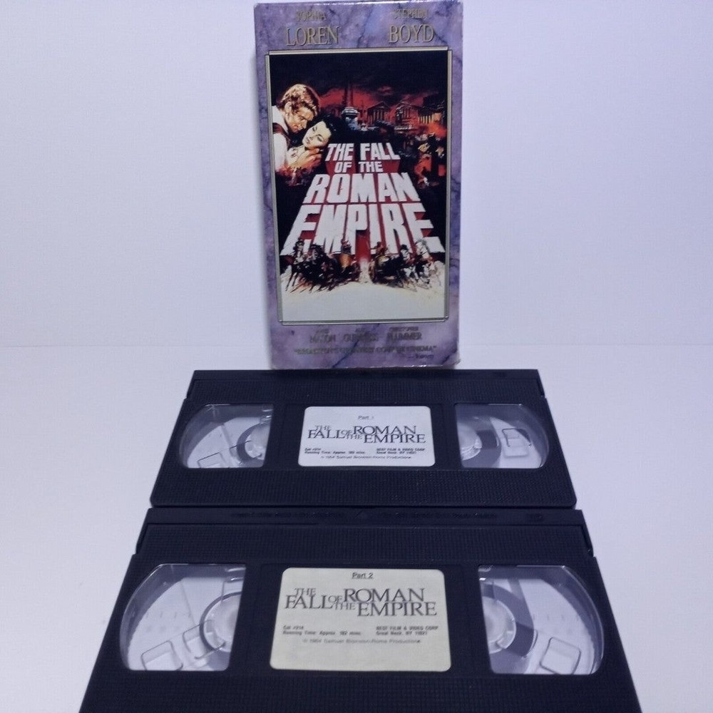 The Fall Of The Roman Empire  VHS Used Movie VCR Video Tape Omar Sharif